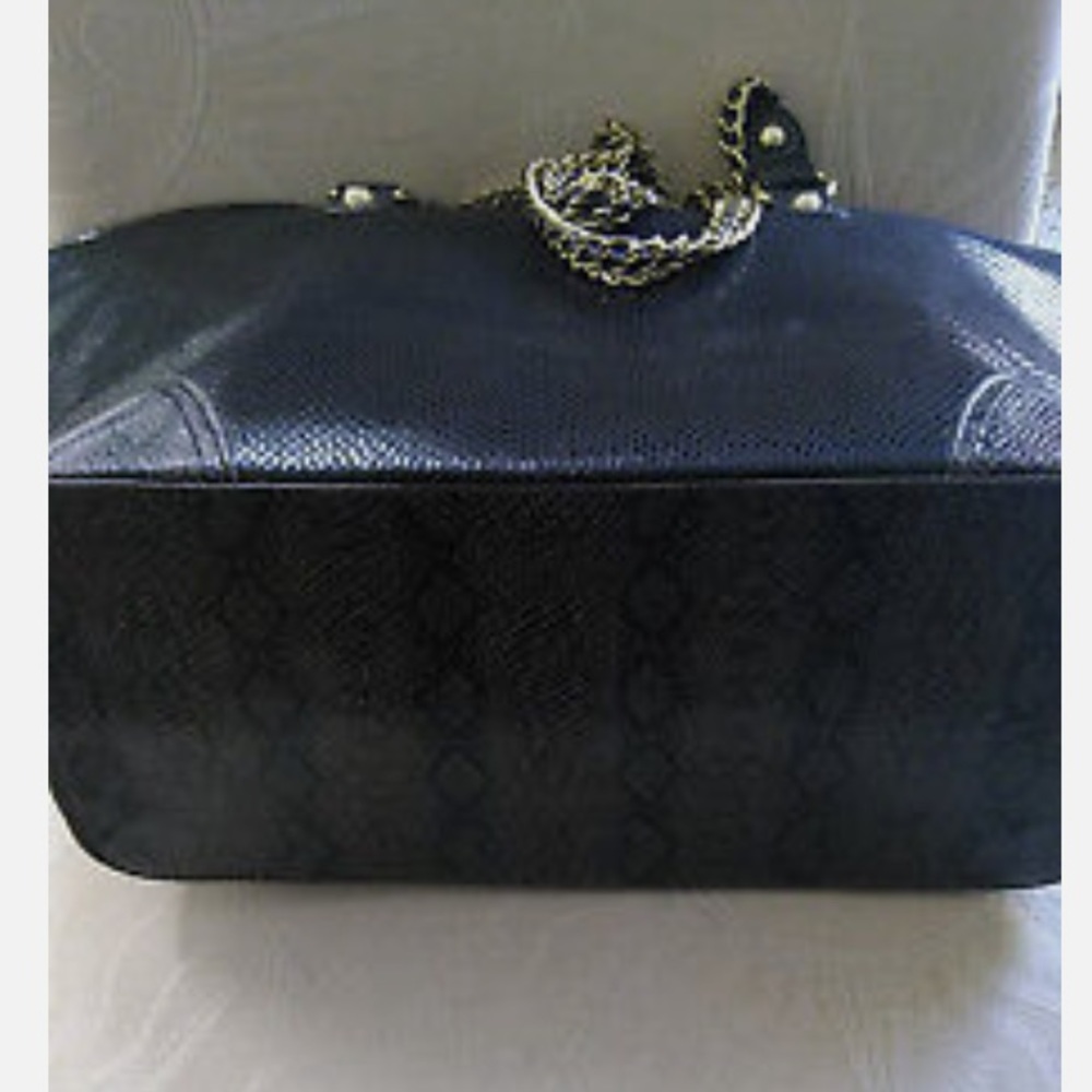 Kate Landry Python Textured Oversized Tote - image 5